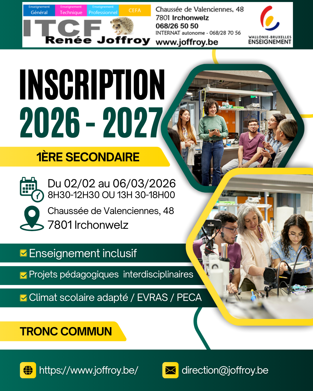 inscriptions S1